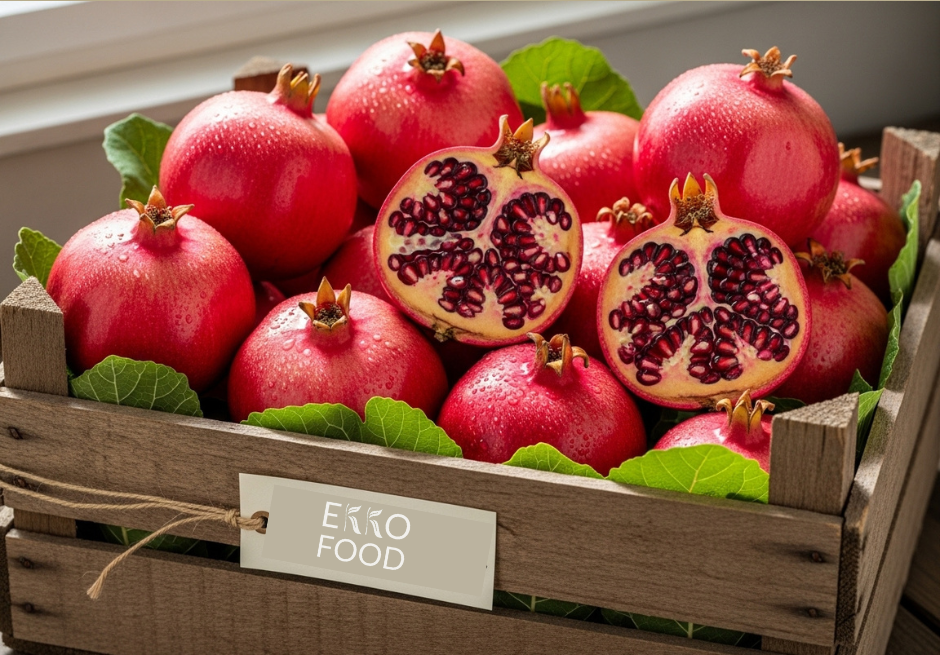 Granadas en caja de madera
